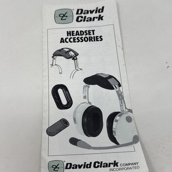 David Clark H10-13.4 Aviation Headset With Dual Plugs & C10-15 PTT Switch EUC - Picture 16 of 16